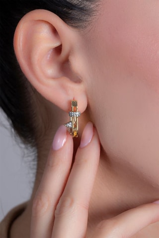 Orecchini a cerchio - Dorato