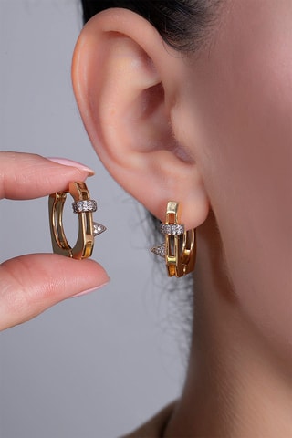 Orecchini a cerchio - Dorato