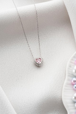 Collier - Argenté et blanc