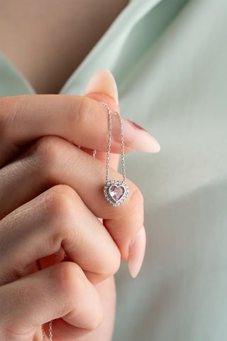 Collier - Argenté et blanc