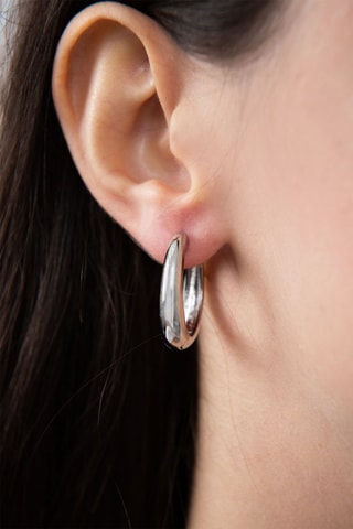 Orecchini a cerchio - Argentato 