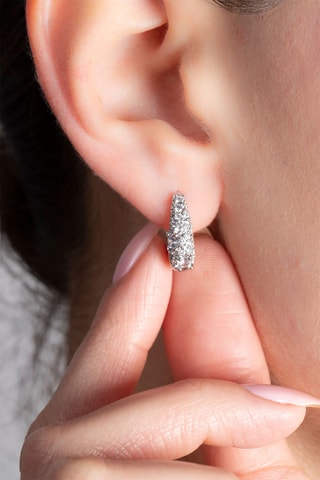 Orecchini a cerchio - Argentato