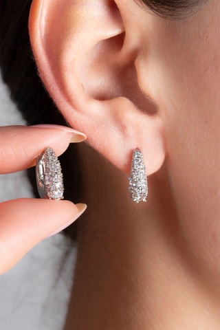 Orecchini a cerchio - Argentato