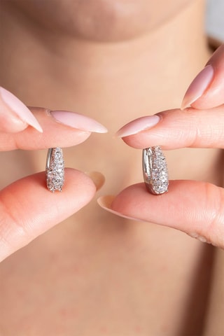 Orecchini a cerchio - Argentato