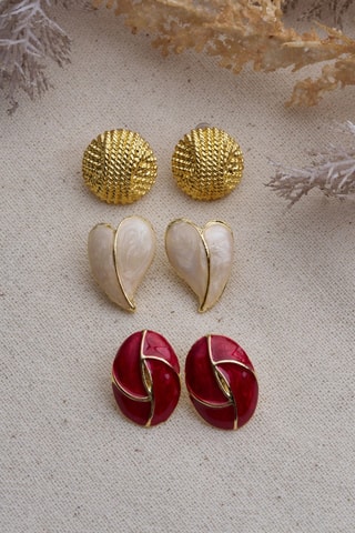 3 paires de puces - Doré