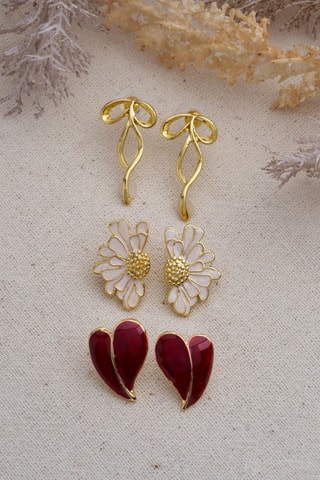 3 paires de puces - Doré