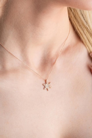 Collier - Doré rose et blanc