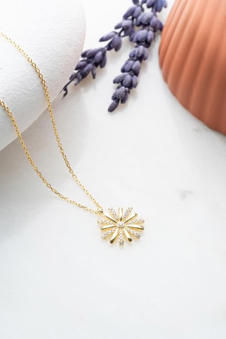 Collier - Doré et blanc