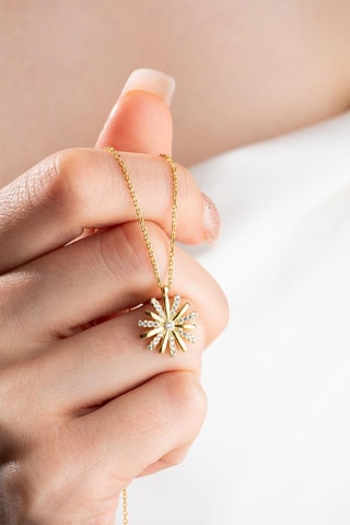 Collier - Doré et blanc