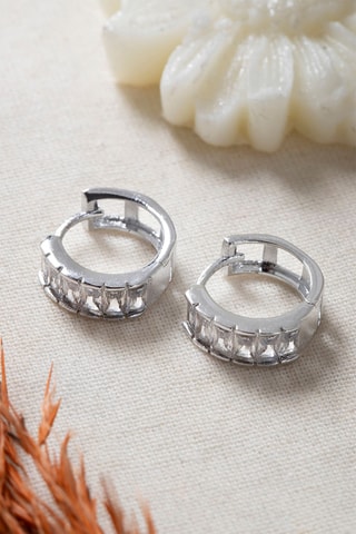 Orecchini a cerchio - Argentato