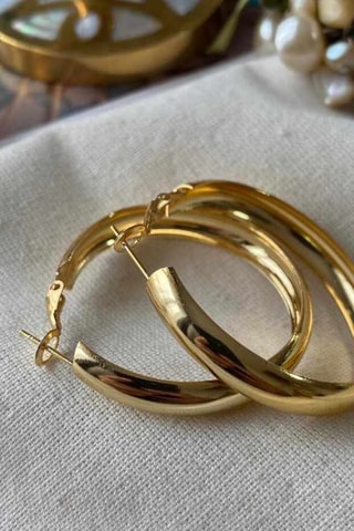 Orecchini a cerchio - Dorato