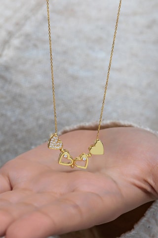 Collier - Doré et blanc