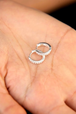 Orecchini a cerchio - Argentato