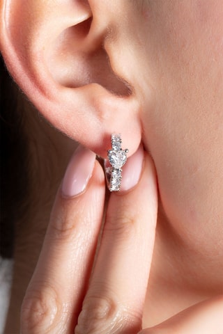 Orecchini a cerchio - Argentato