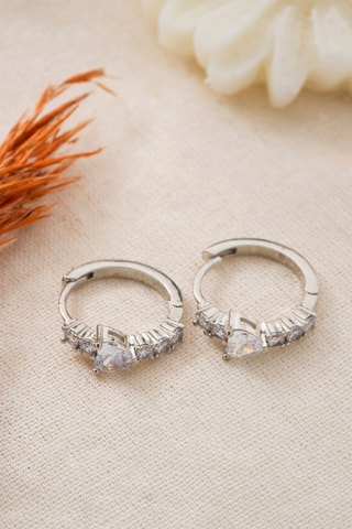 Orecchini a cerchio - Argentato