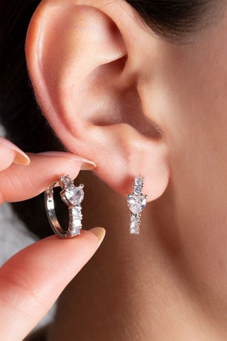 Orecchini a cerchio - Argentato