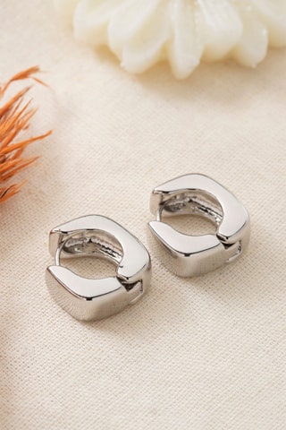 Orecchini a cerchio - Argentato