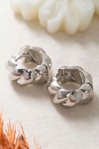 Orecchini a cerchio - Argentato