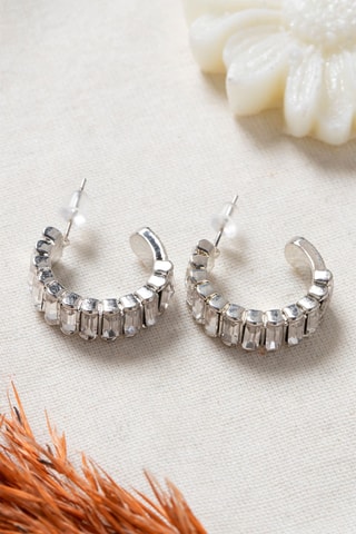 Orecchini a cerchio - Argentato