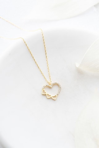 Collier - Doré et blanc