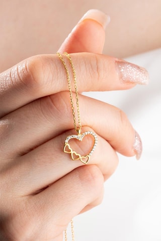 Collier - Doré et blanc