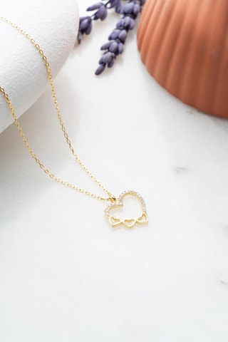 Collier - Doré et blanc