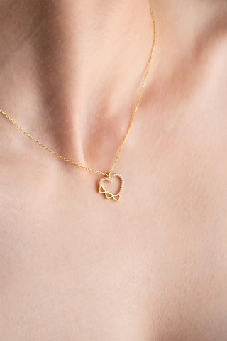 Collier - Doré et blanc