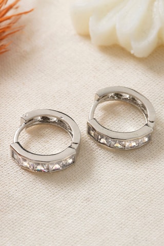 Orecchini a cerchio - Argentato