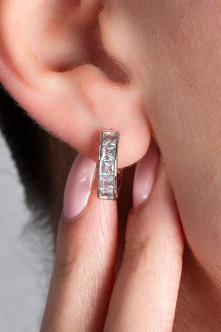 Orecchini a cerchio - Argentato