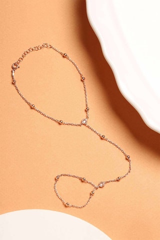Chaîne de main - Doré rose
