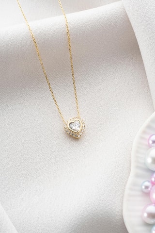 Collier - Doré et blanc