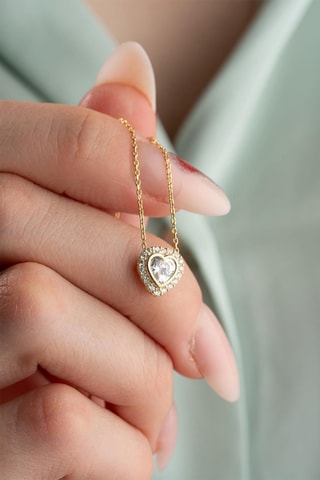 Collier - Doré et blanc