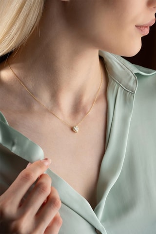 Collier - Doré et blanc