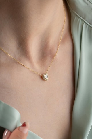 Collier - Doré et blanc