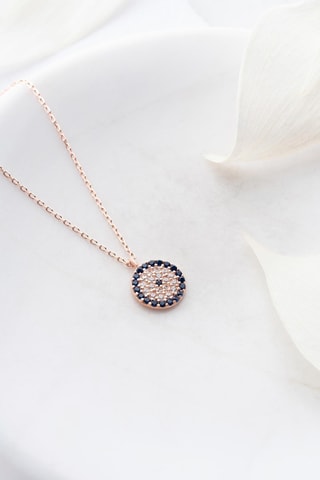 Collier - Doré rose et blanc
