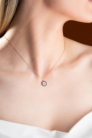 Collier - Doré rose et blanc