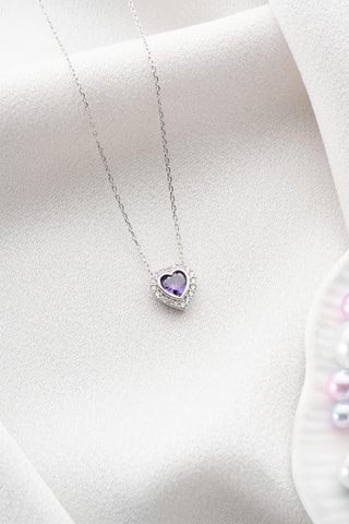 Collier - Argenté et blanc