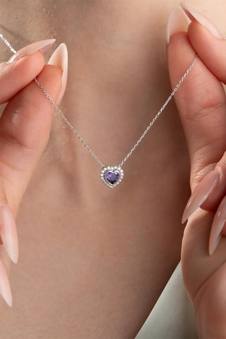 Collier - Argenté et blanc