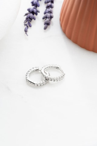 Orecchini a cerchio - Argentato