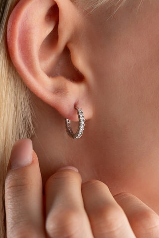 Orecchini a cerchio - Argentato