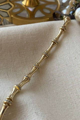 Bracelet - Doré et blanc