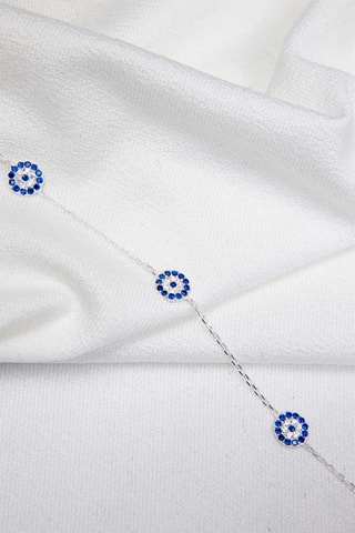 Bracelet - Argenté et bleu