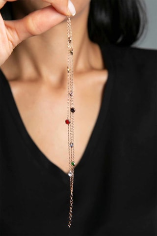 Bracelet - Doré rose et orange