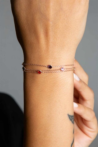 Bracelet - Doré rose et orange