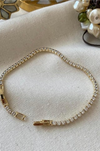 Bracelet - Doré et blanc