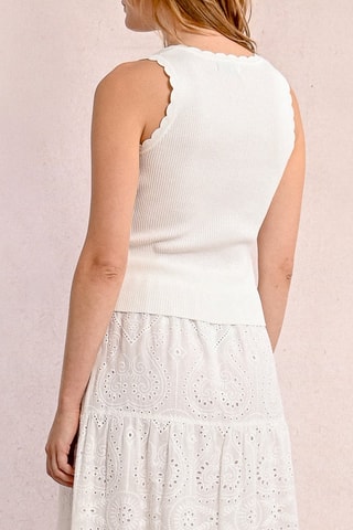 Camisola de alças - Branco