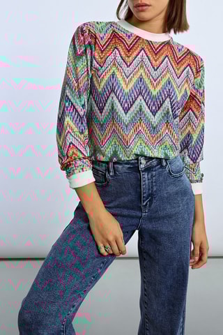 Maglia - Rosso mattone ed ecrù