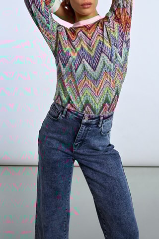 Maglia - Rosso mattone ed ecrù