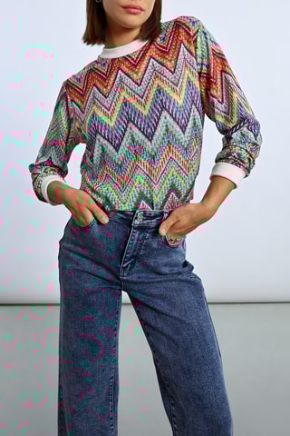 Maglia - Rosso mattone ed ecrù