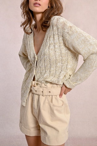 Cardigan - Ecrù melange